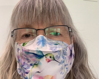 Hummingbird Beauty, Bird, hummingbird mask, 3D facemask,