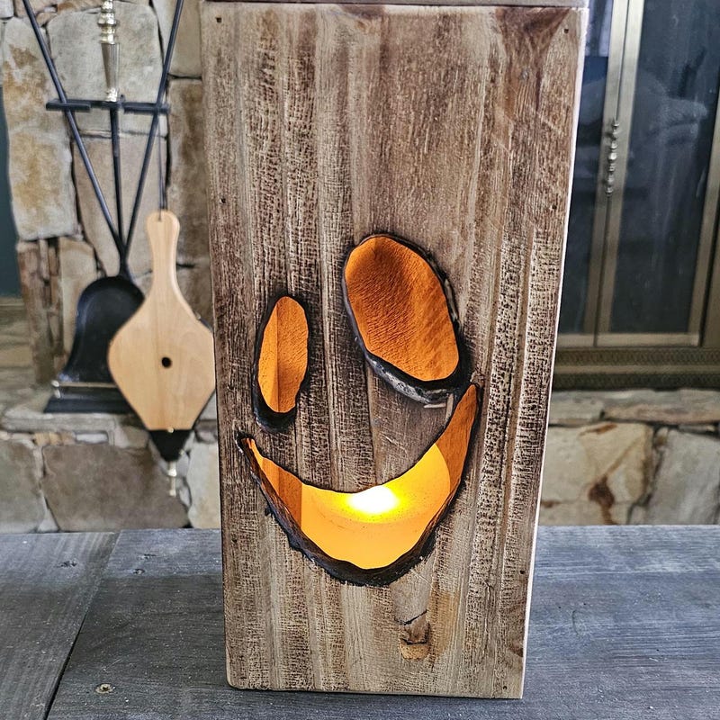 Wooden Jack O Lantern Box - Etsy