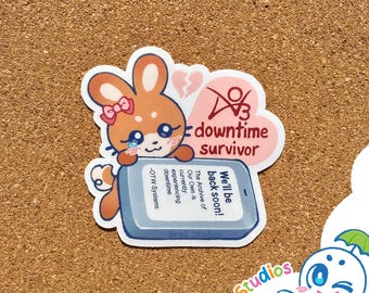 AO3 Sticker: Downtime Survivor