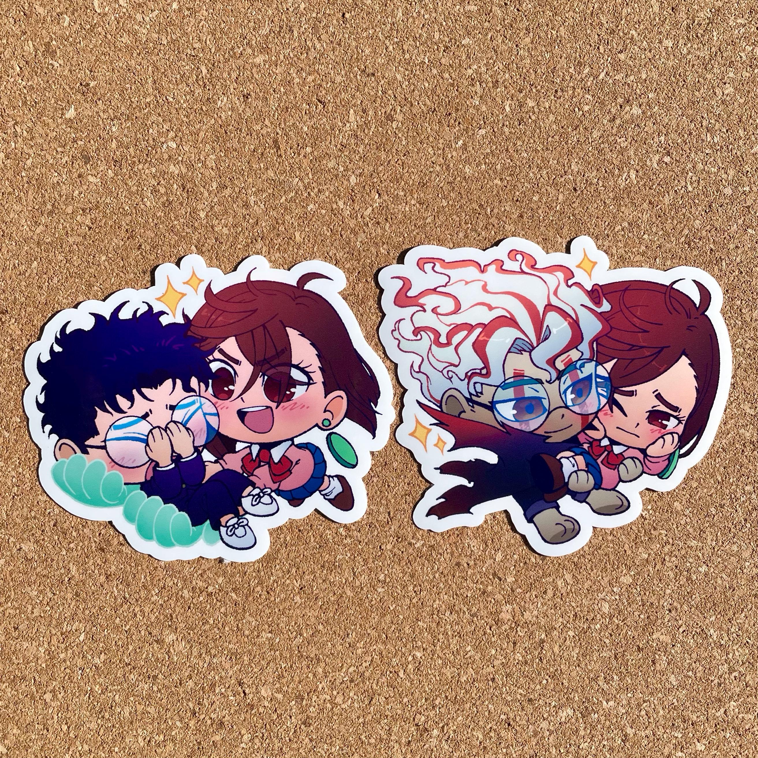 DDD Stickers: Momo Okarun Bridal Carry - Etsy