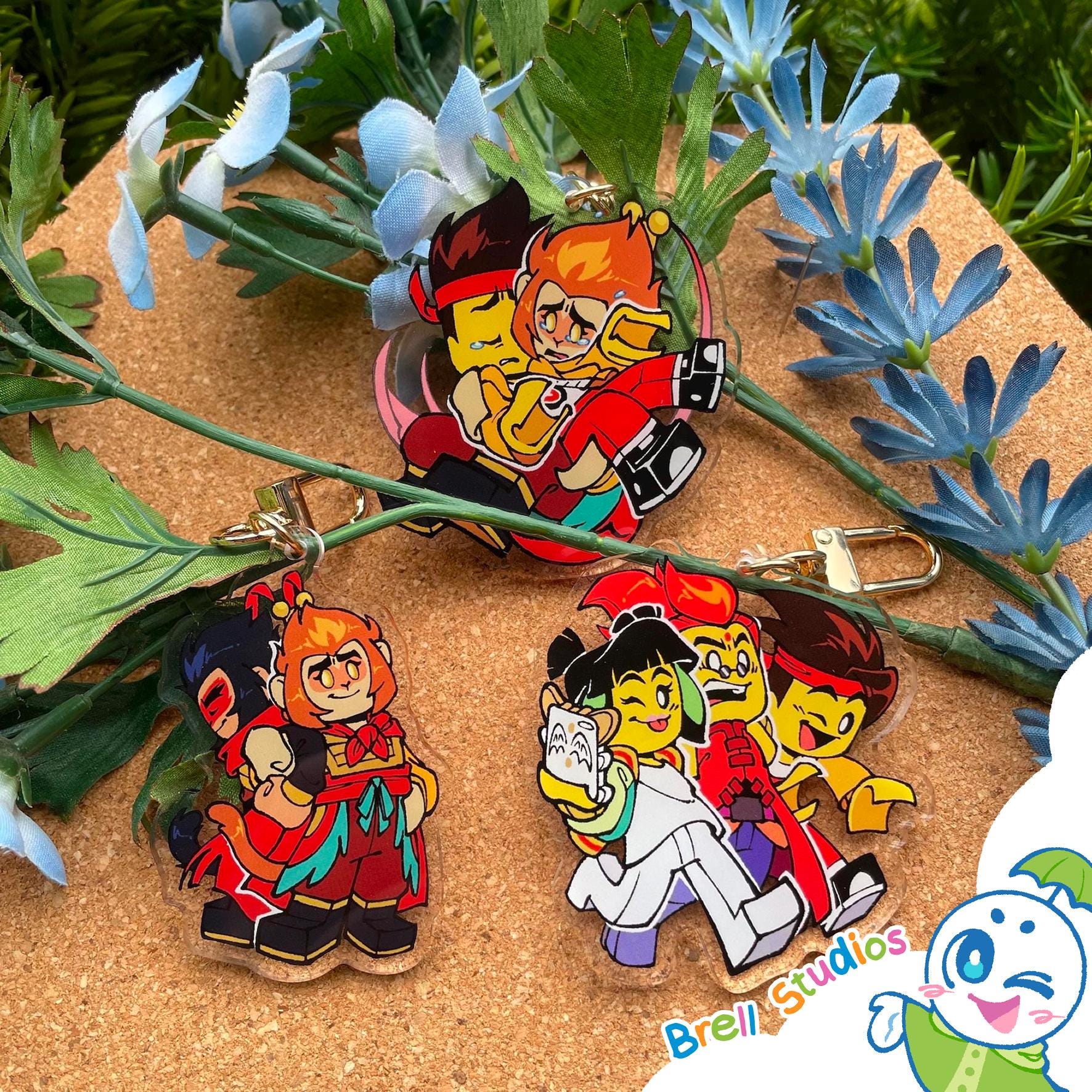Monkie Kid Red Son Keychain - Etsy
