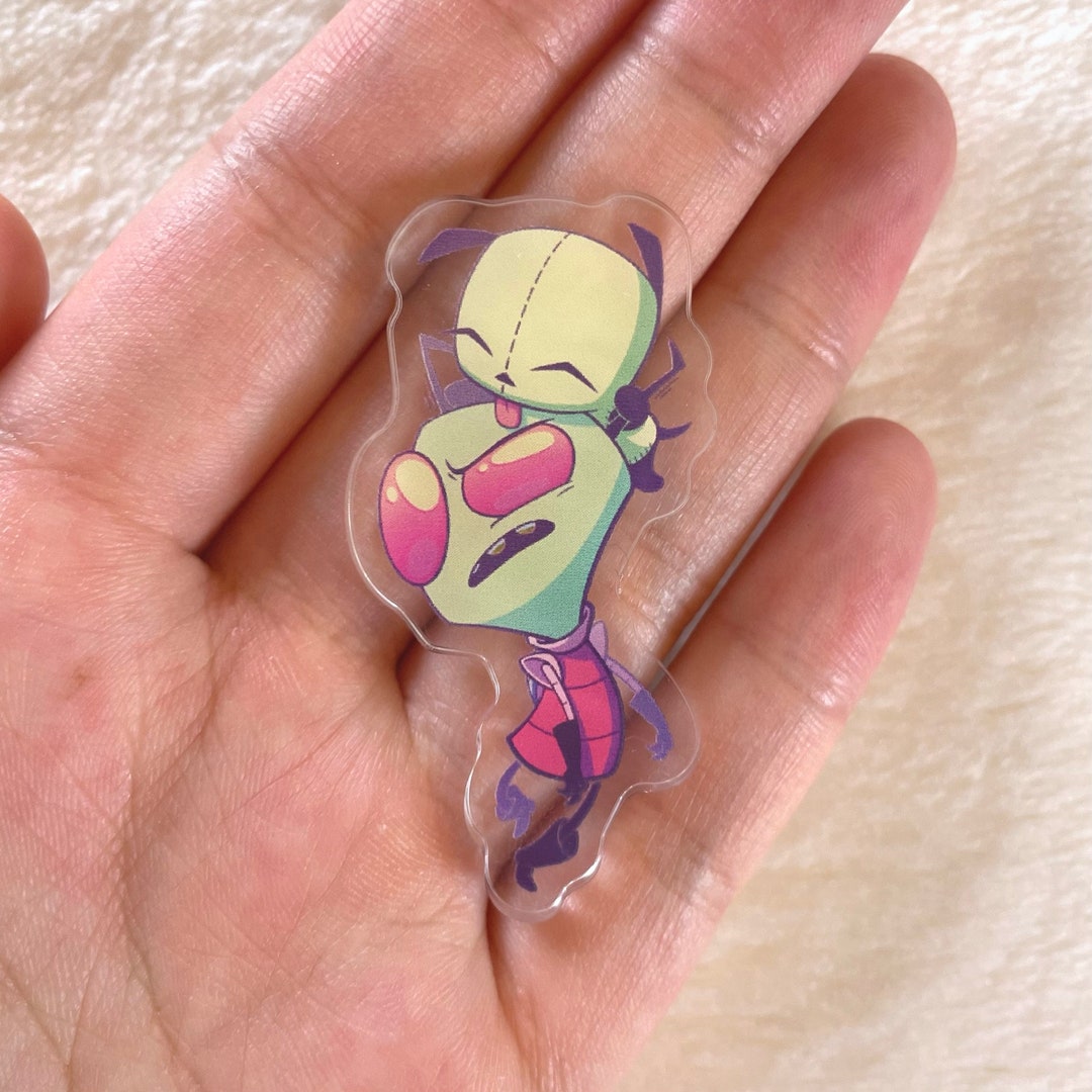 Invader Zim Discount Acrylic Pin Zim GIR - Etsy