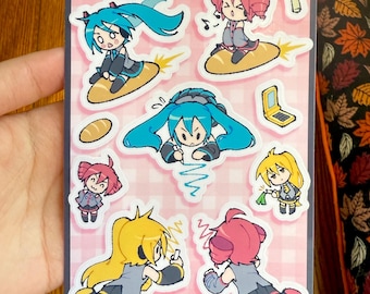 Vocal Synthesizer Sticker Sheet: Triple Baka - Etsy