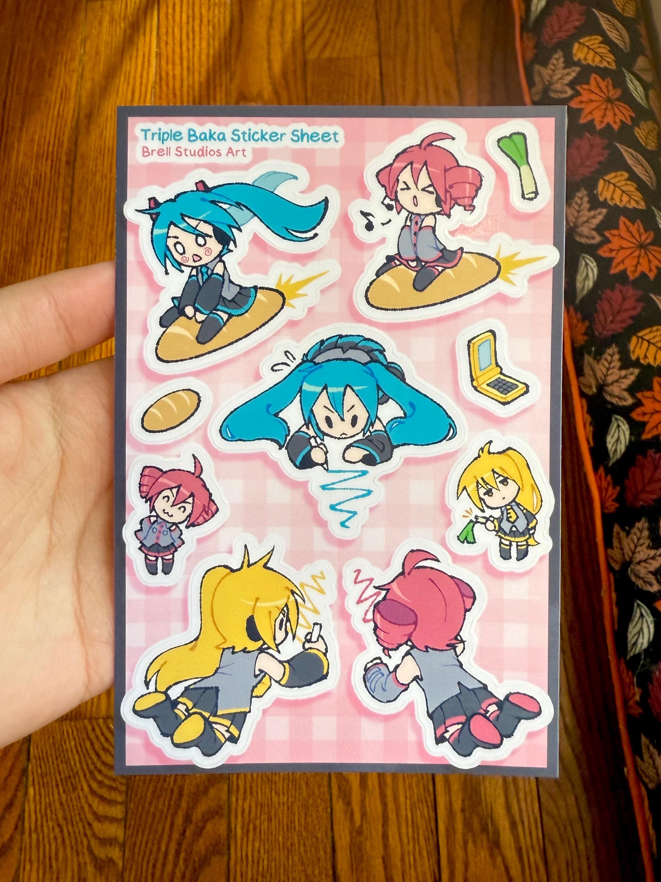 Vocal Synthesizer Sticker Sheet: Triple Baka - Etsy