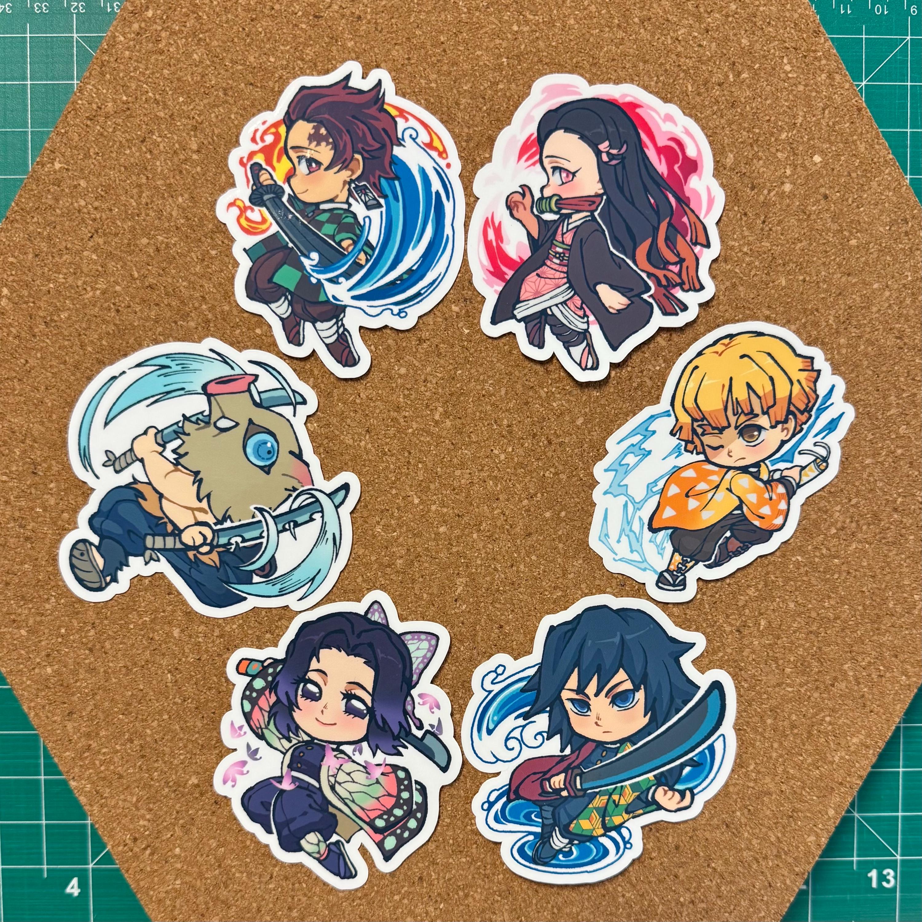 Stickers 3D Giyu Tomioka (Demon Slayer) - 13x13 Cm, Neuf, Licence Demon Slayer