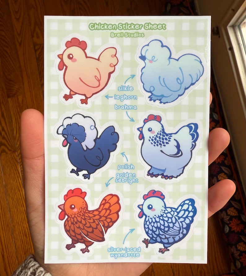 Chicken Breed Sticker Sheet - Etsy