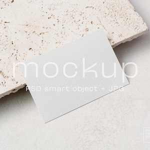 Neutrale Töne Visitenkarten-Mockup, minimalistisches leeres weißes Karten-Mockup, Visitenkarten-Mockups, Branding-Mockups, Branding-Karten-Mockup