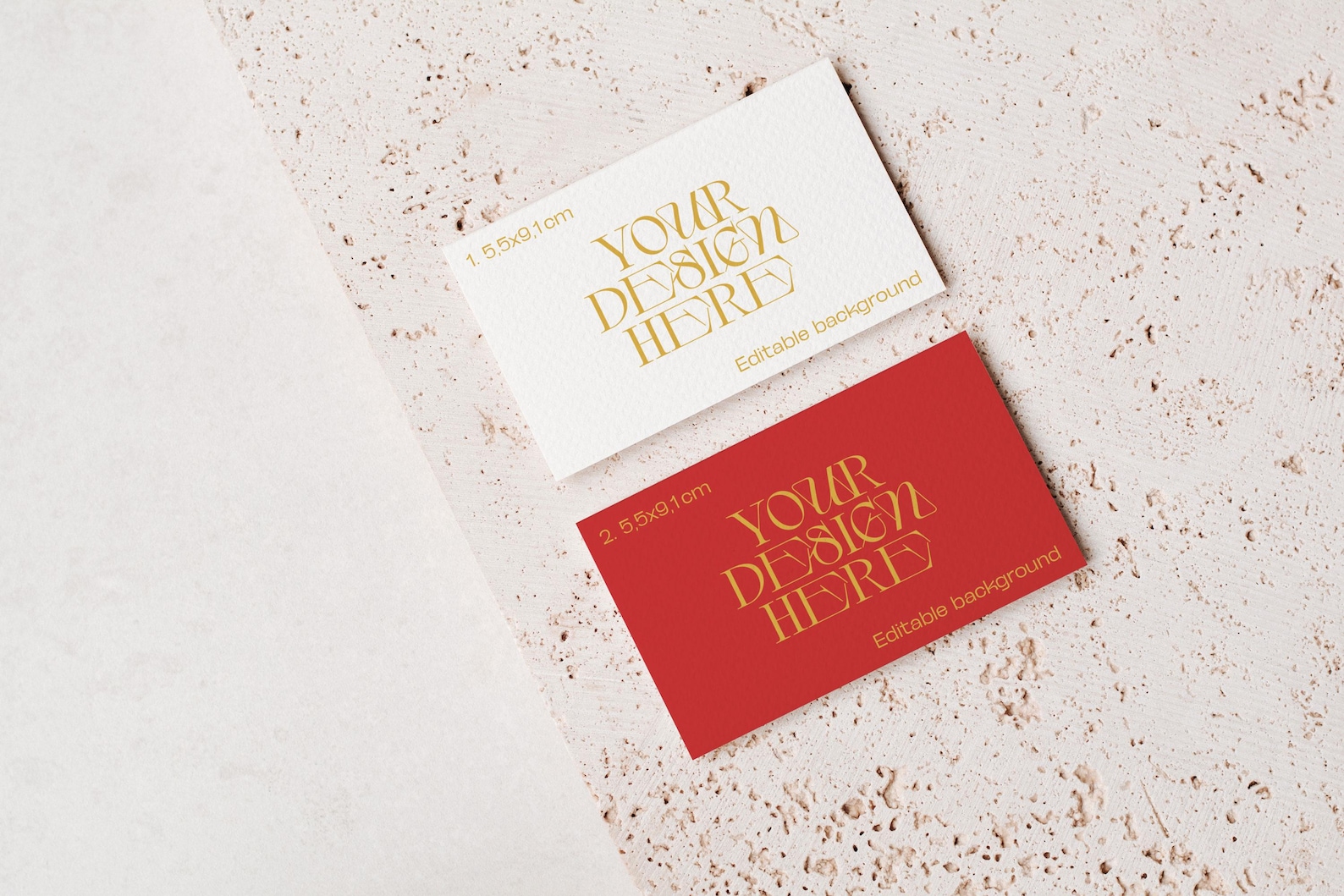 Boho Business Card Mock Up, Earthy Neutral Place Card Mockup, Modern ...