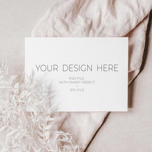 Mockup Card, schone kaart Mockup, trouwkaart Mockup, uitnodigingskaart Mockup, lege kaart Mockup, gestileerde kaart Mockup, wenskaart Mockup