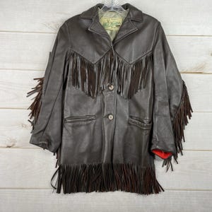 ヴィンテージ ウエスタンレザージャケット ウエスタンデザイン フリンジレザージャケット – 古着屋Top of the