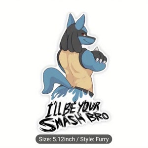 Furry Lucario Sticker