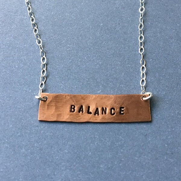 Balance Stamped Necklace