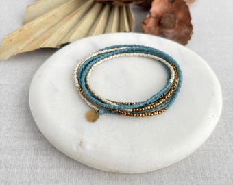 Miyuki Beaded Wrap Bracelet - Fiji