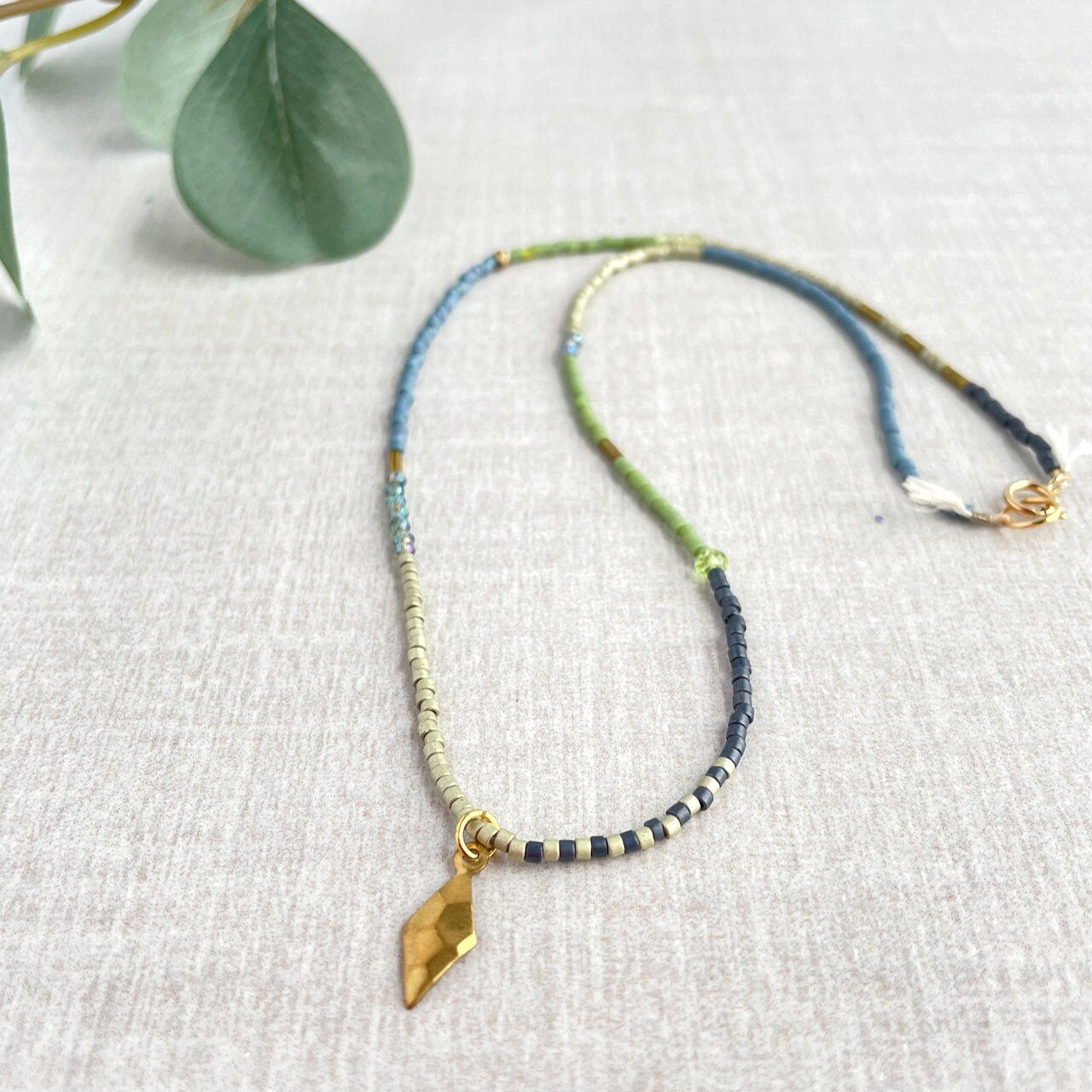 Delicate Miyuki Beaded Necklace - Sydney - Etsy