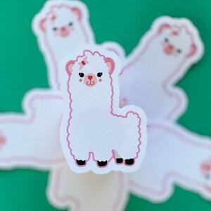 Llama Vinyl Sticker, Homemade Sticker, Sticker For Llama Lover, Gift For Her, Gift For Llama Lover, Llama Sticker Decal, Llama Sticker,