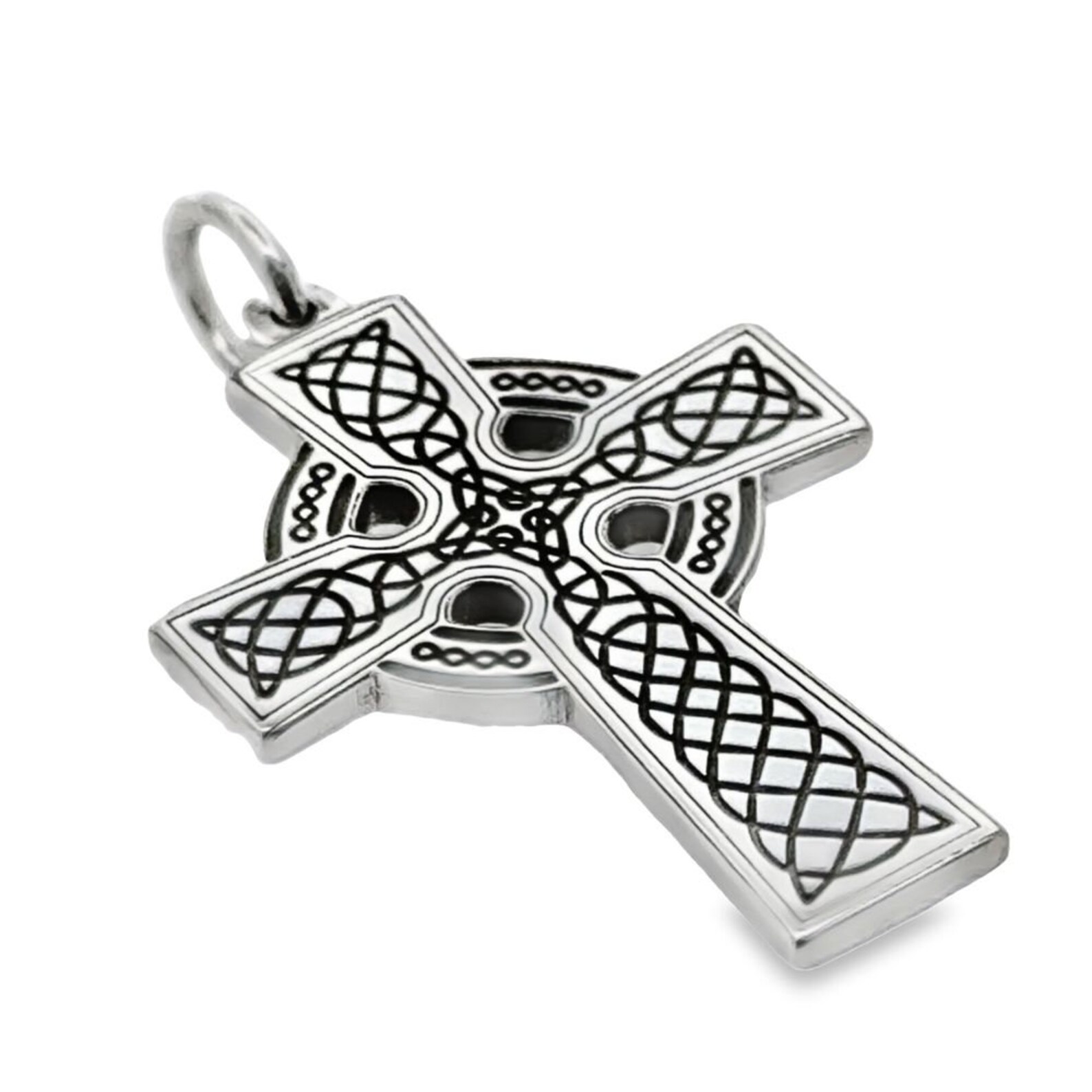 Celtic Cross Pendant Charm in Sterling Silver BCJ1077 - Etsy