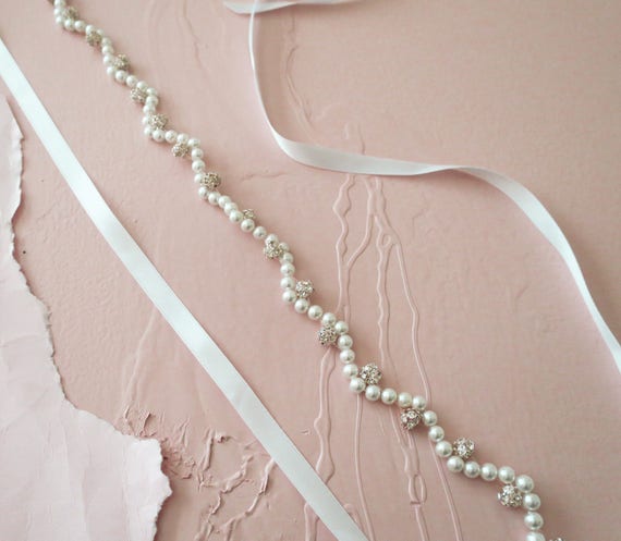 simple bridal belt