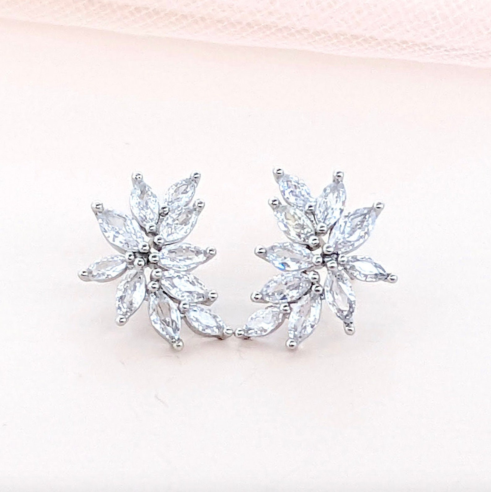 Crystal Bridal Earrings Wedding Earrings for Brides Boho - Etsy