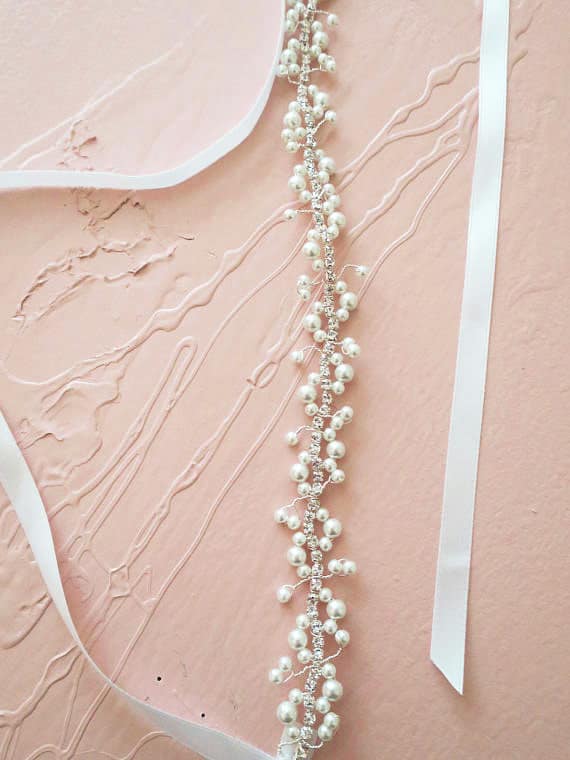 Cinturón de perlas para vestido de novia cinturón de novia de - Etsy México Cinturón de perlas para vestido de novia cinturón de novia de - Etsy México
