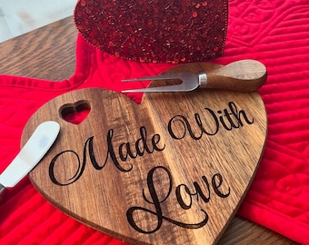 Op maat gemaakte charcuteriebordenset - Valentijnsdag