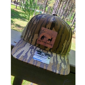 Hunting Hat, Richardson 112, Leather Patch Hat, Deer Hunting Hat, Turkey Hunting Hat,  Father’s Day, Birthday, Bulk hats, Personalized Hats