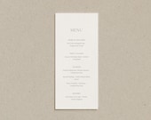 Classic Wedding Menu Templates (3 Sizes!) - Instant Download