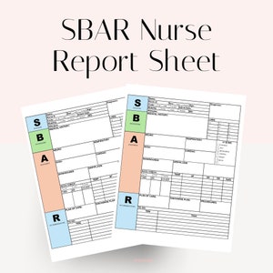 Pflegemeldeblatt, SBAR Krankenschwester Meldeblatt Bachelor Nurse Nurse Nurse Brain Sheet, rn Pflegemeldeblatt Icu Meldeblatt Pflege