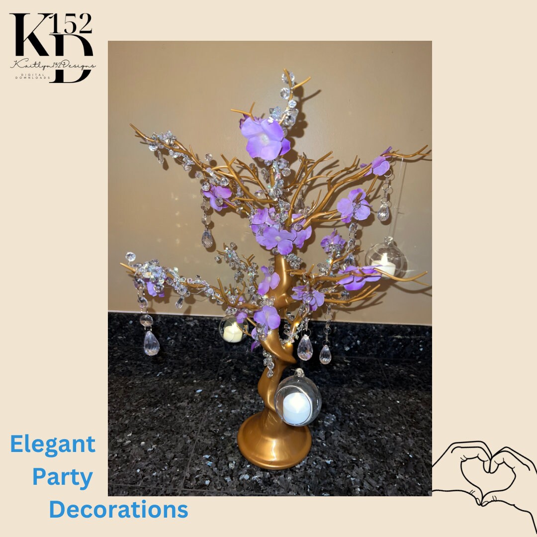 Table Centerpiece Light up Rapunzel Birthday Party Enchanted Forest Gold Tree Decor Tangled theme Party Quinceaera Sweet 16