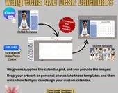 Walgreens 4x8 Desk Calendar Templates | Canva Editable Calendar Kit | Design Your Own Custom Photo Calendars | Small Business + Personal Use