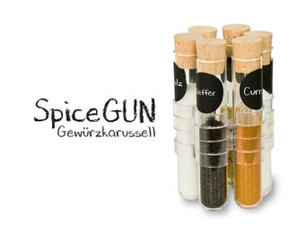 Spice-Gun : carrousel d'épices personnalisable