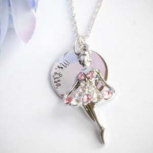Personalized Ballet Dancer Necklace Stainless Steel