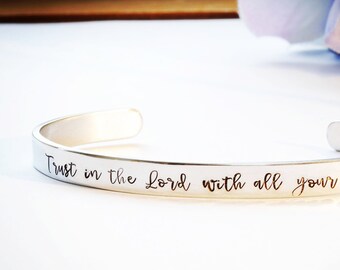 Trust In the Lord With All Your Heart Bracelet