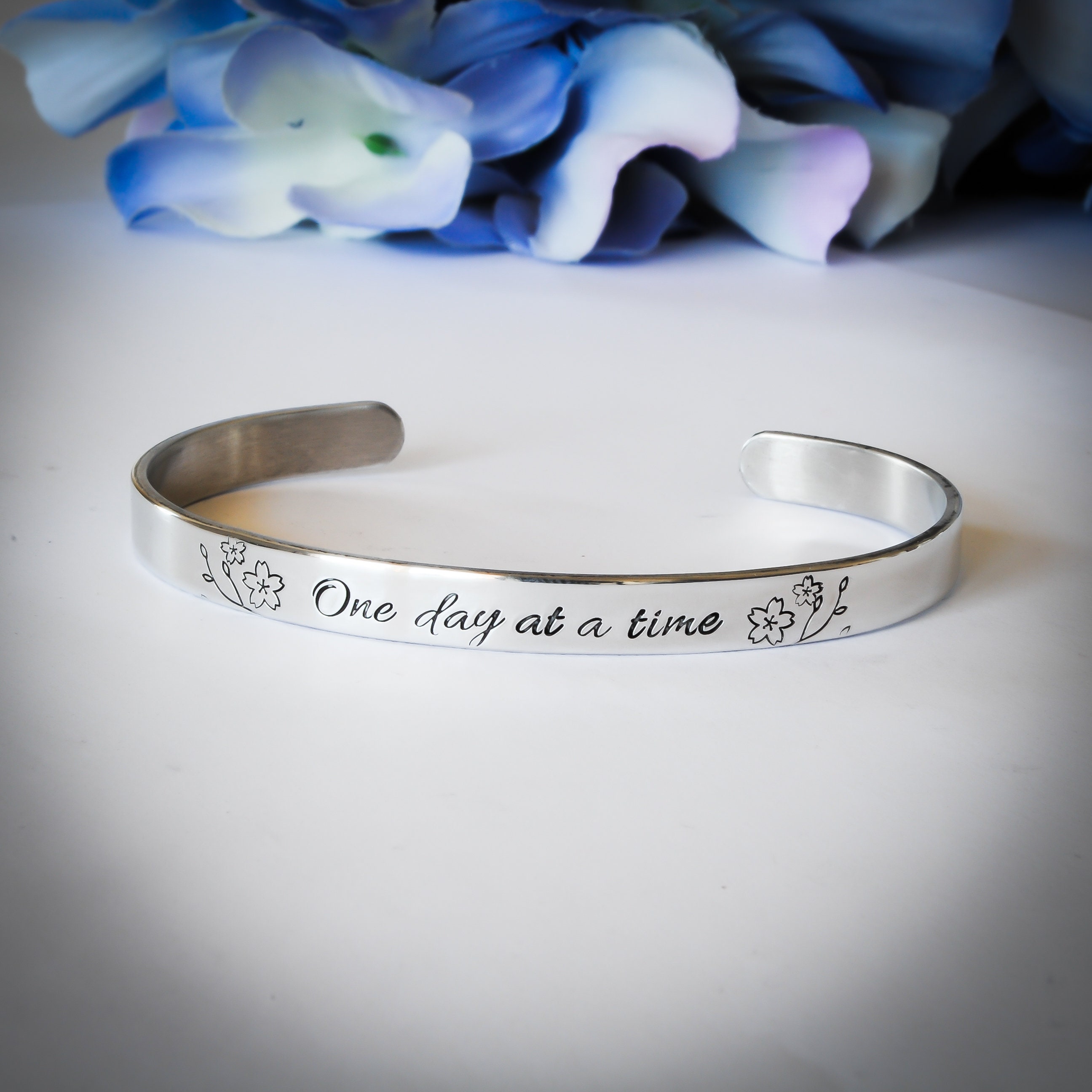 One day at a time bracelet sterling silver sale
