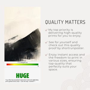 This picture displays a screenshot from an online print provider´s quality check, confirming excellent printing quality for the wall art piece.