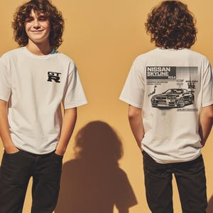 Nissan Skyline R34 Shirt  JDM Car Kids Tee, GTR Shirt for Boys, Japanese Car Gift, Bella Canvas Youth Tee, R34 Skyline shirt for Kids