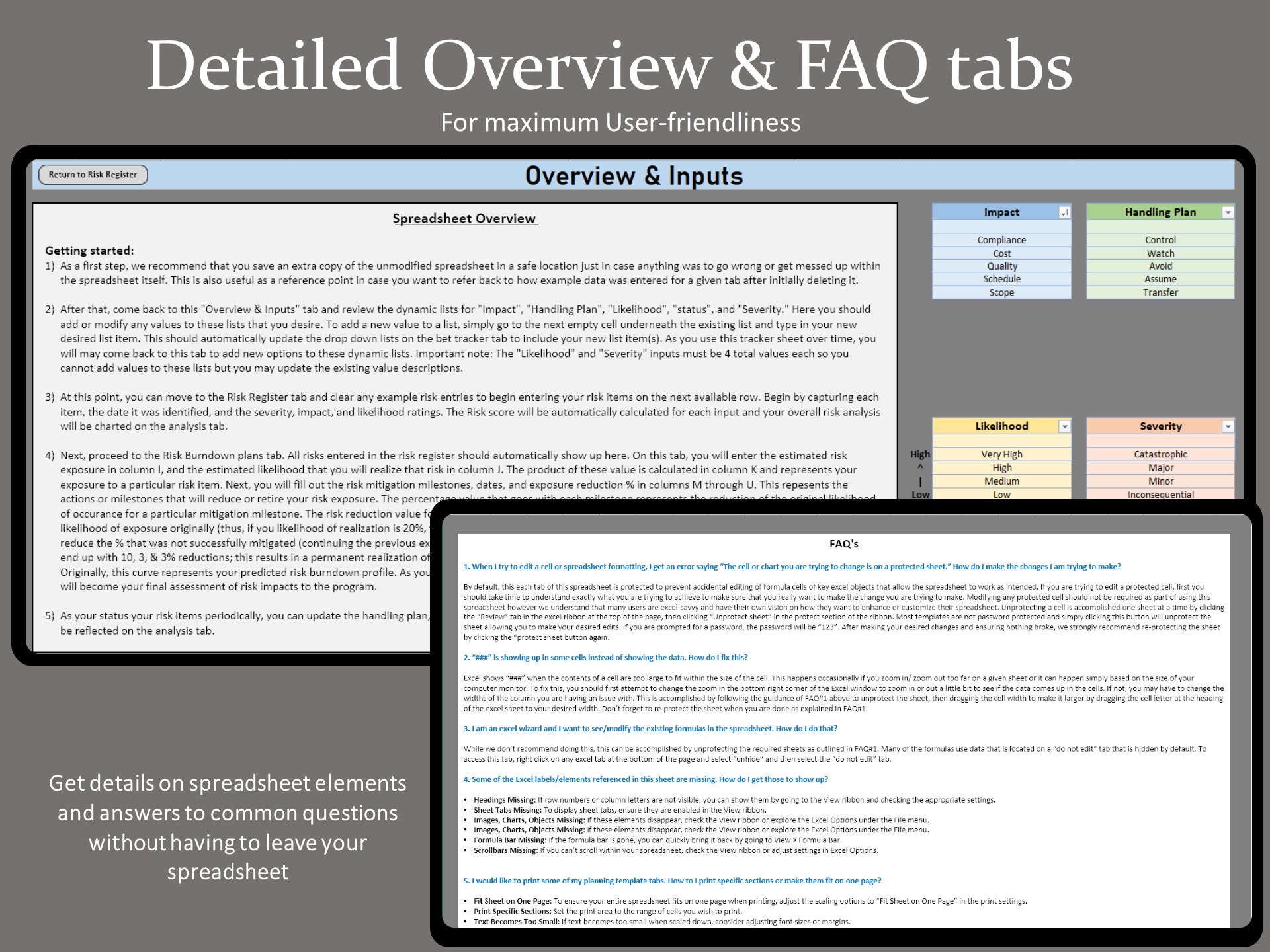 Risk Register Spreadsheet, Assessment Template for Business Risk ...