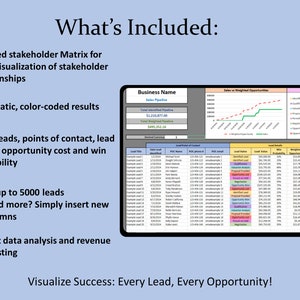 Sales Pipeline Tracker Spreadsheet, Excel CRM Client Tracking Template ...