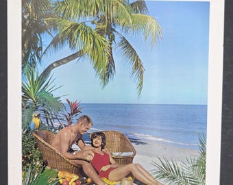 SCL Seaboard Coast Line Railroad Silver Star Florida Menu Vintage