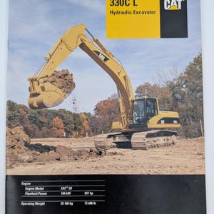 330C L CAT Excavator Caterpillar Sales Brochure Booklet 2002 image 1