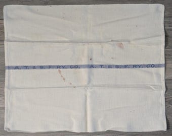 A.T. & S.F. RY. Railroad Train Car Napkin Towel Atchison Topeka and Santa Fe