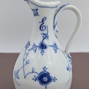 B and G Bing and Grondahl Denmark Blue White Porcelain Vinegar Cruet Flacon 1086 MCM