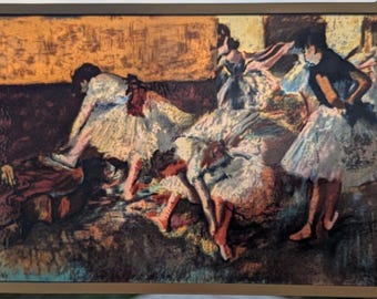 Glassmasters Stained Glass Art Sun Catcher Dancers in the Green Room Edgar Degas