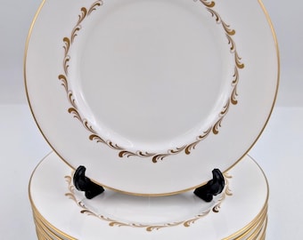 Set of 8 Royal Doulton Rondo H4935 English Fine Bone China Salad Plates 8"