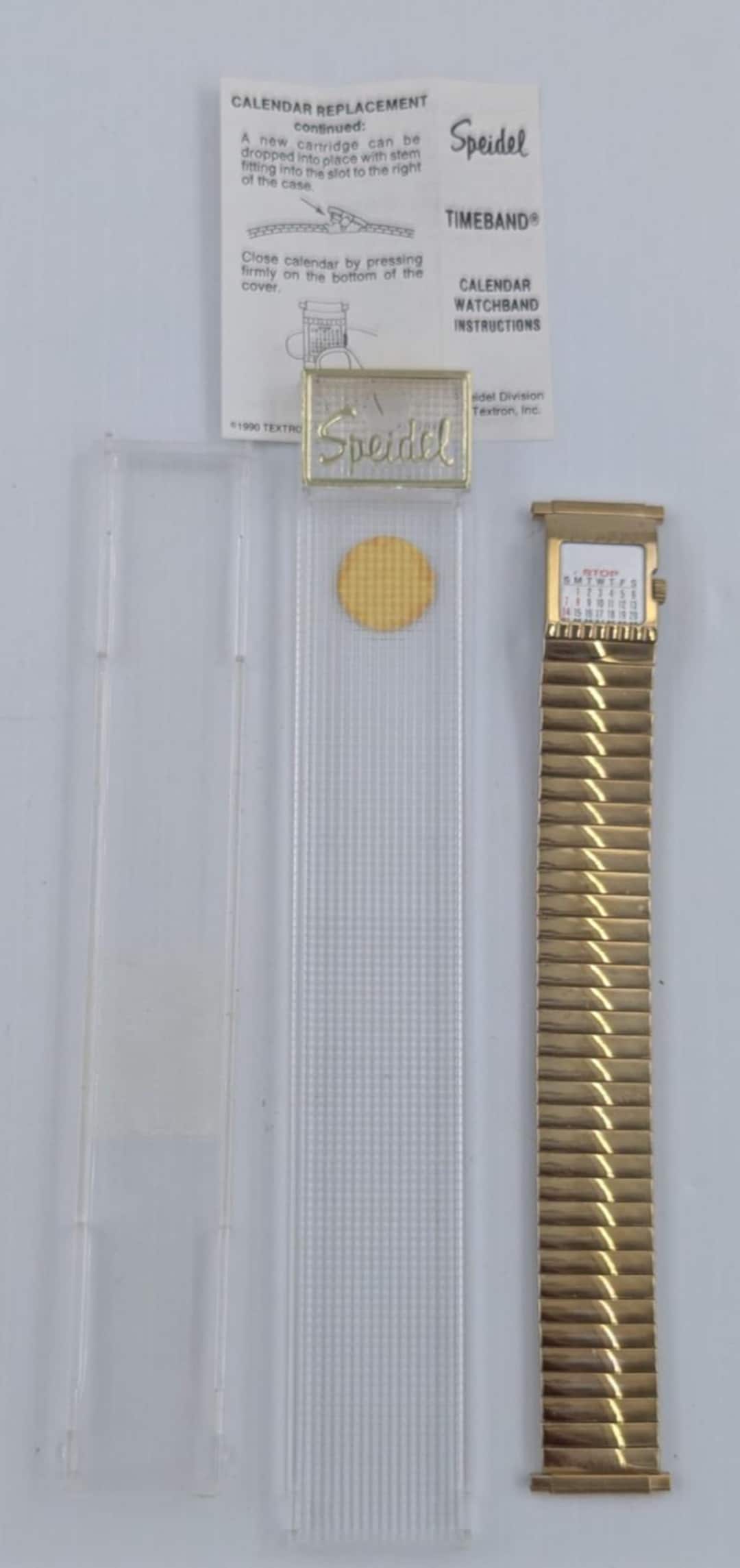 Timeband Speidel Gold Twist O Flex Stainless Steel Men Timeband Watch Band 1800 ...