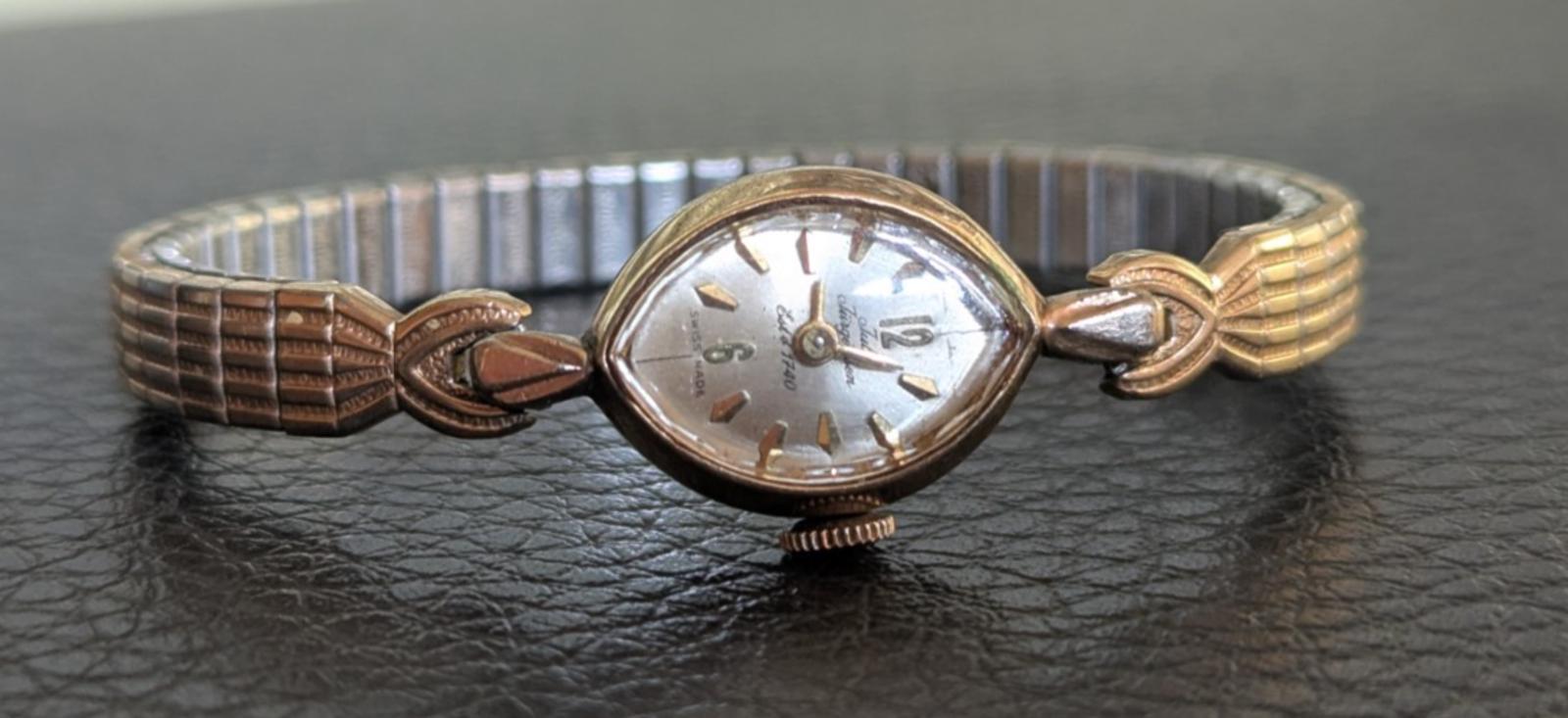 Jules Jurgensen Ladies Watch Vintage Mechanical Winding Stainless Bracelet Dial Jules Jürgensen Watch, Oval Dial, Basket Weave Strap - I  main image 2