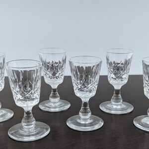 Edinburgh Crystal Appin Cordial Liquor Glass Set of 6 Glasses 3&quot; Scotland
