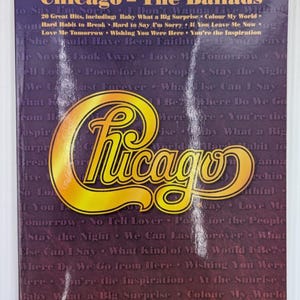 Chicago - The Ballads Piano Vocal Guitar Music Sheet