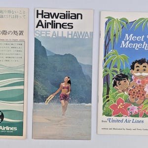Vintage Hawaiian Airlines - Etsy