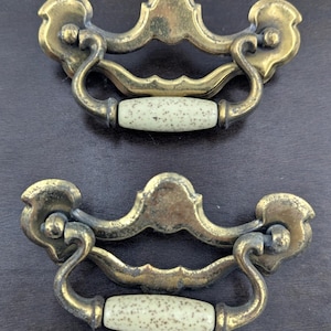 Vintage Lexington Recollections Handles Drawer Pull Chest Metal Lot of 2