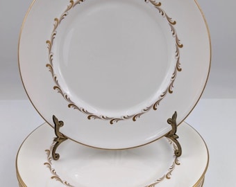 Set of 6 Royal Doulton Rondo H4935 English Fine Bone China Dinner Plates 10-5/8"